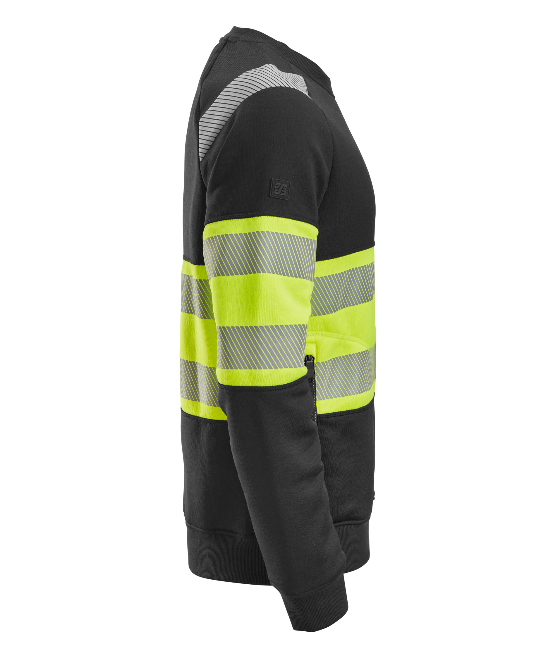 Snickers sweatshirt 2830, Black/Hi-Vis Yellow, large image number 2