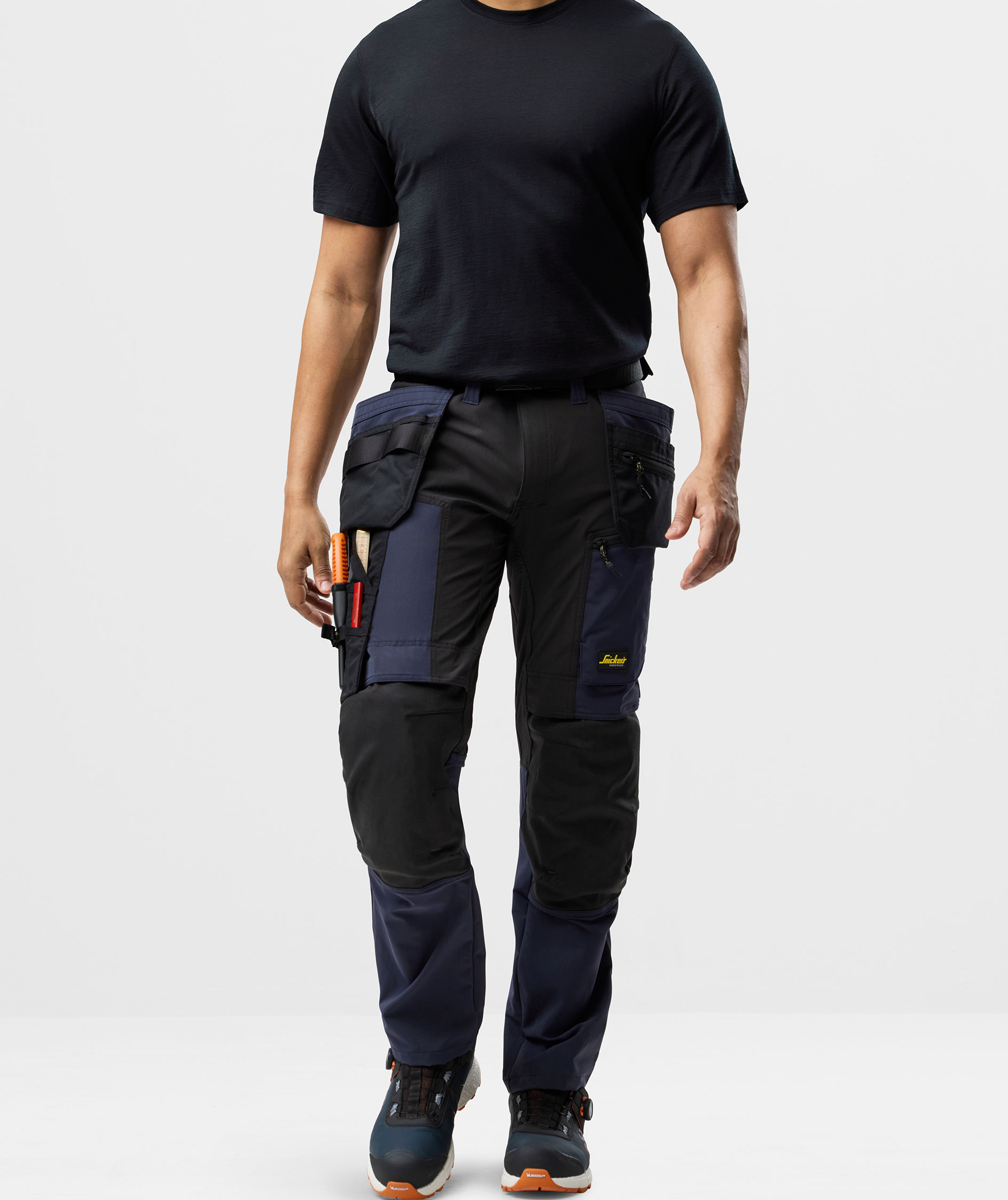 Snickers AllroundWork craftsman trousers 6218 full stretch, Navy/black, large image number 5