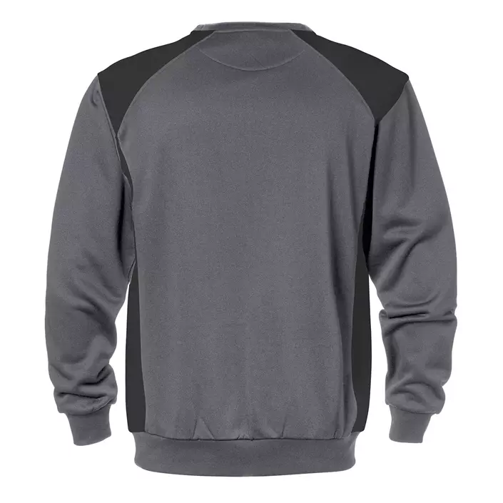 Fristads sweatshirt 7148 SHV, Grey/Black, large image number 1