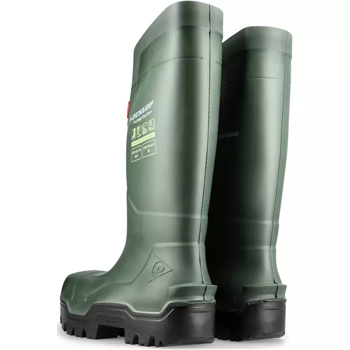 Dunlop Purofort Fieldpro Thermo+ rubber boots S5, Green, large image number 4
