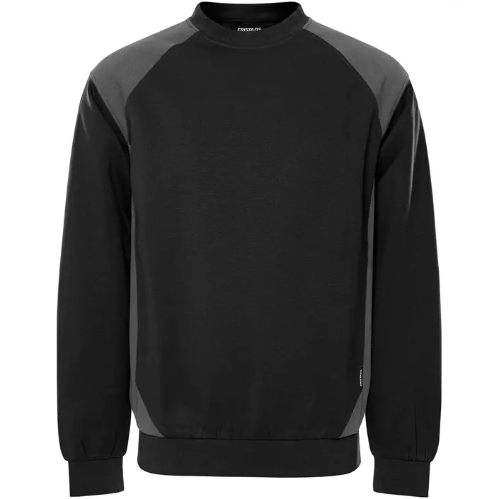 Fristads sweatshirt 7048 GSM, Black/Grey, large image number 0