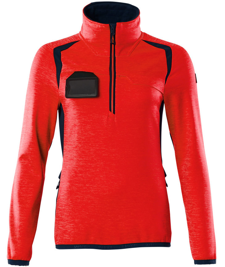 Mascot Accelerate Safe fleecetr&ouml;ja dam, Varsel R&ouml;d/M&ouml;rk Marin