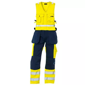Blåkläder arbeidshelbukse, Hi-vis gul/marineblå