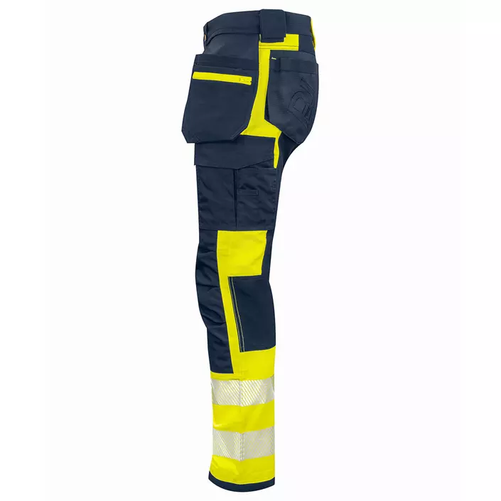ProJob craftsman trousers 6540, Hi-Vis yellow/marine, large image number 3