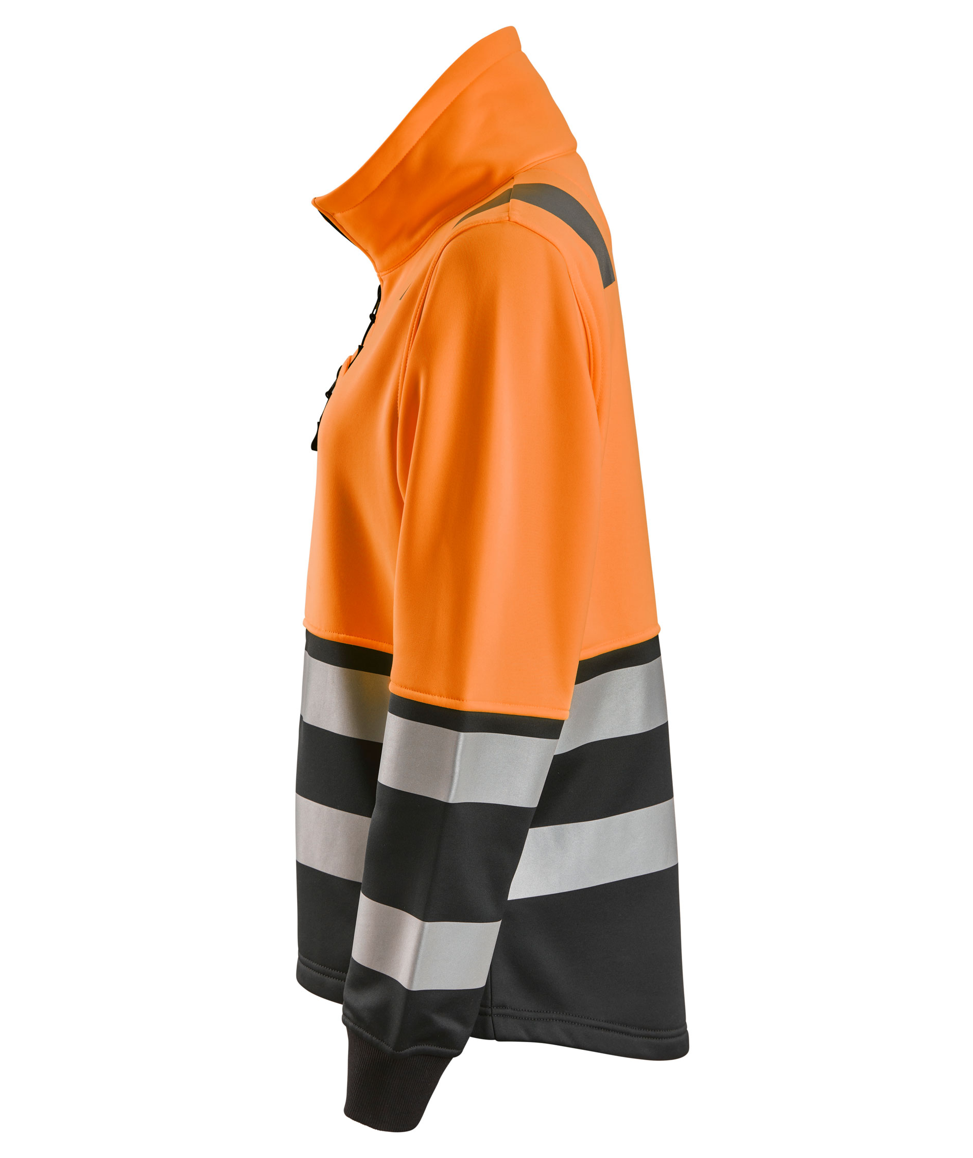 Snickers sweatjacka 8073 dam, Varsel Orange/Svart, large image number 3