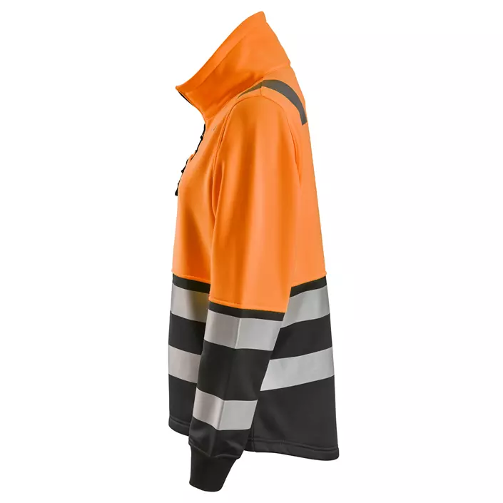 Snickers women's sweat jacket 8073, Hi-Vis Orange/Black, large image number 3