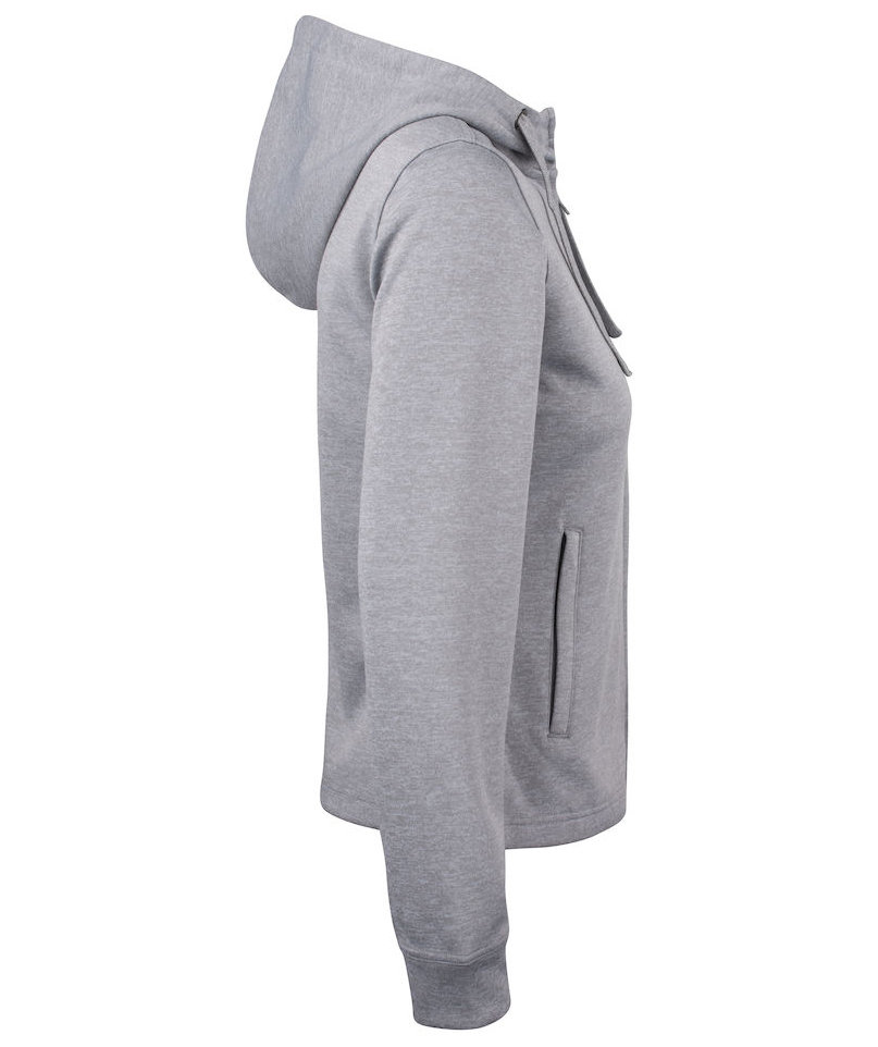 Clique Basic Active dame hettegenser, Gr&aring;melert, large image number 2