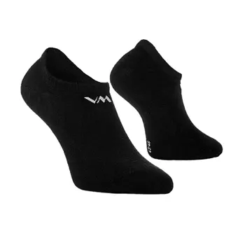 VM Footwear 3er-Pack Bamboo Ultra Short Socken, Schwarz
