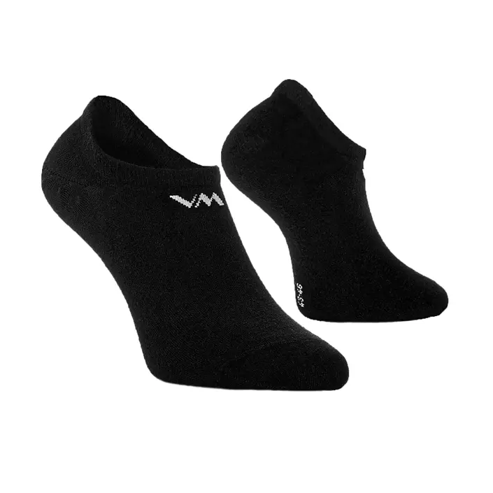 VM Footwear 3-pack Bamboo Ultra Short sokker, Svart, large image number 0