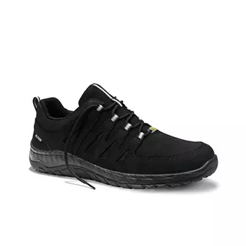Elten Maddox Black Leather Low work shoes O2, Black
