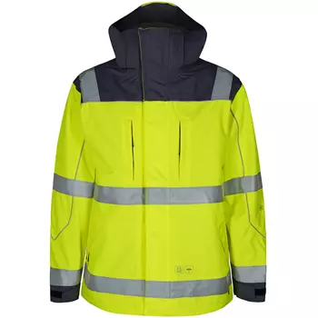 Engel Safety shell jacket, Hi-vis Yellow/Marine
