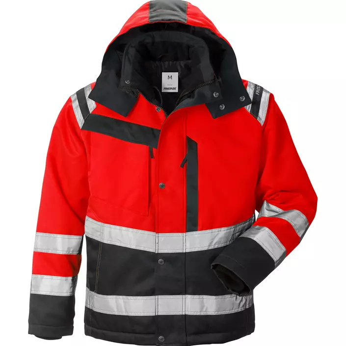 Fristads winter jacket 4043, Hi-vis Red/Black, large image number 0