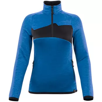 Mascot Accelerate women's fleece pullover, Azure Blue/Dark Navy