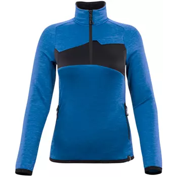 Mascot Accelerate women's fleece pullover, Azure Blue/Dark Navy