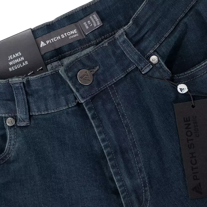 Pitch Stone Regular Fit jeans dam, Dark blue washed, large image number 1