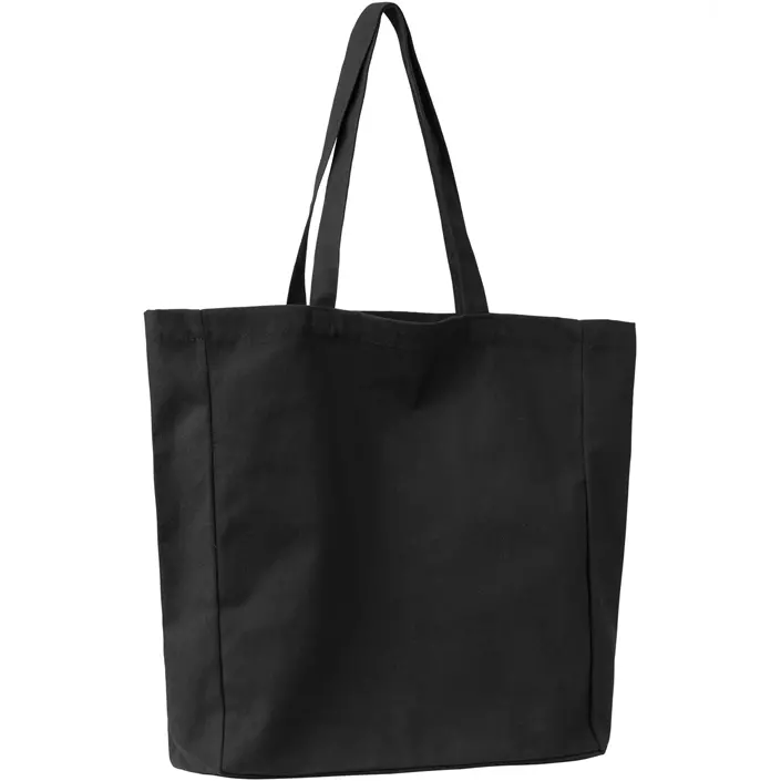 ID cotton bag, Black, Black, large image number 2