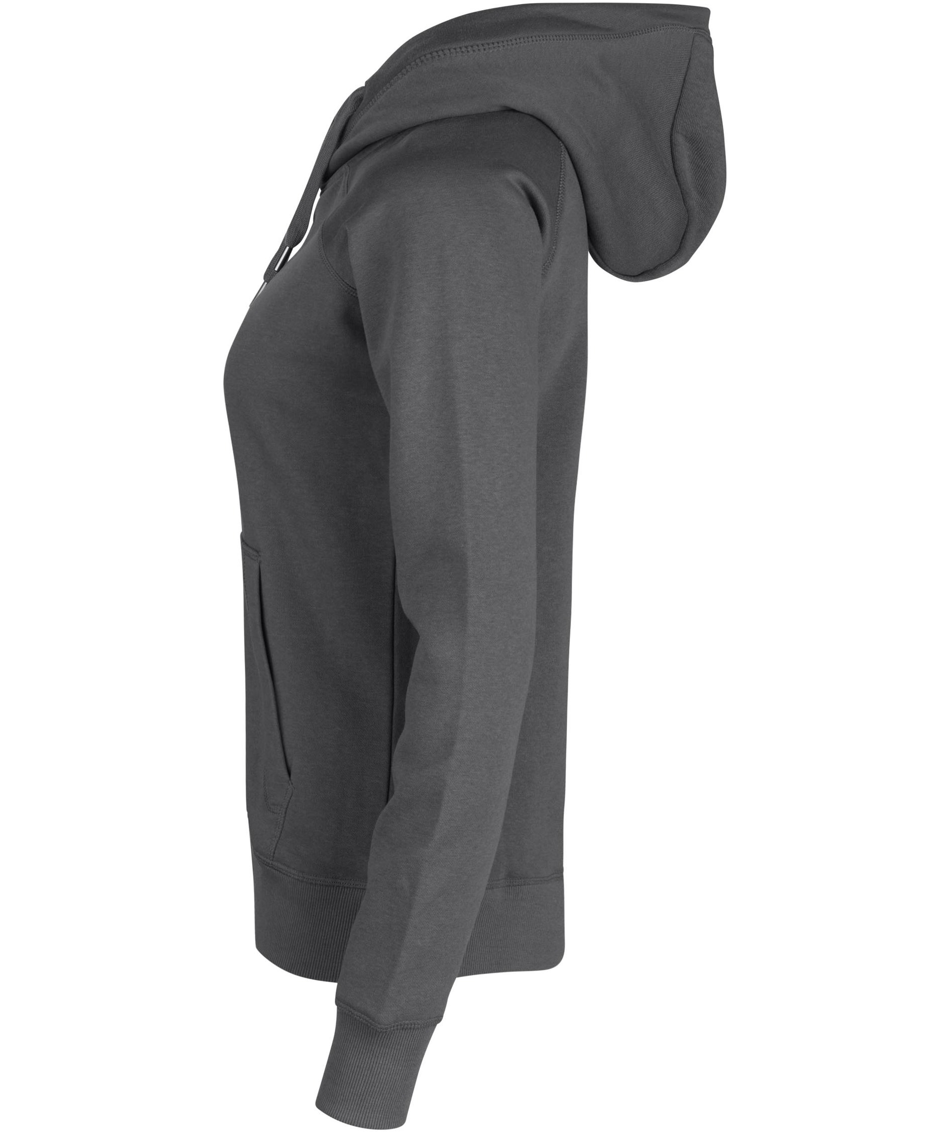 ID Core women's hoodie with zipper, Silver Grey, Silver Grey, large image number 2