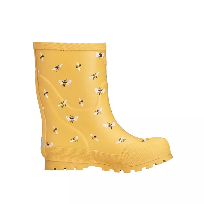 Viking Jolly Print rubber boots for kids, Yellow/Black, large image number 3