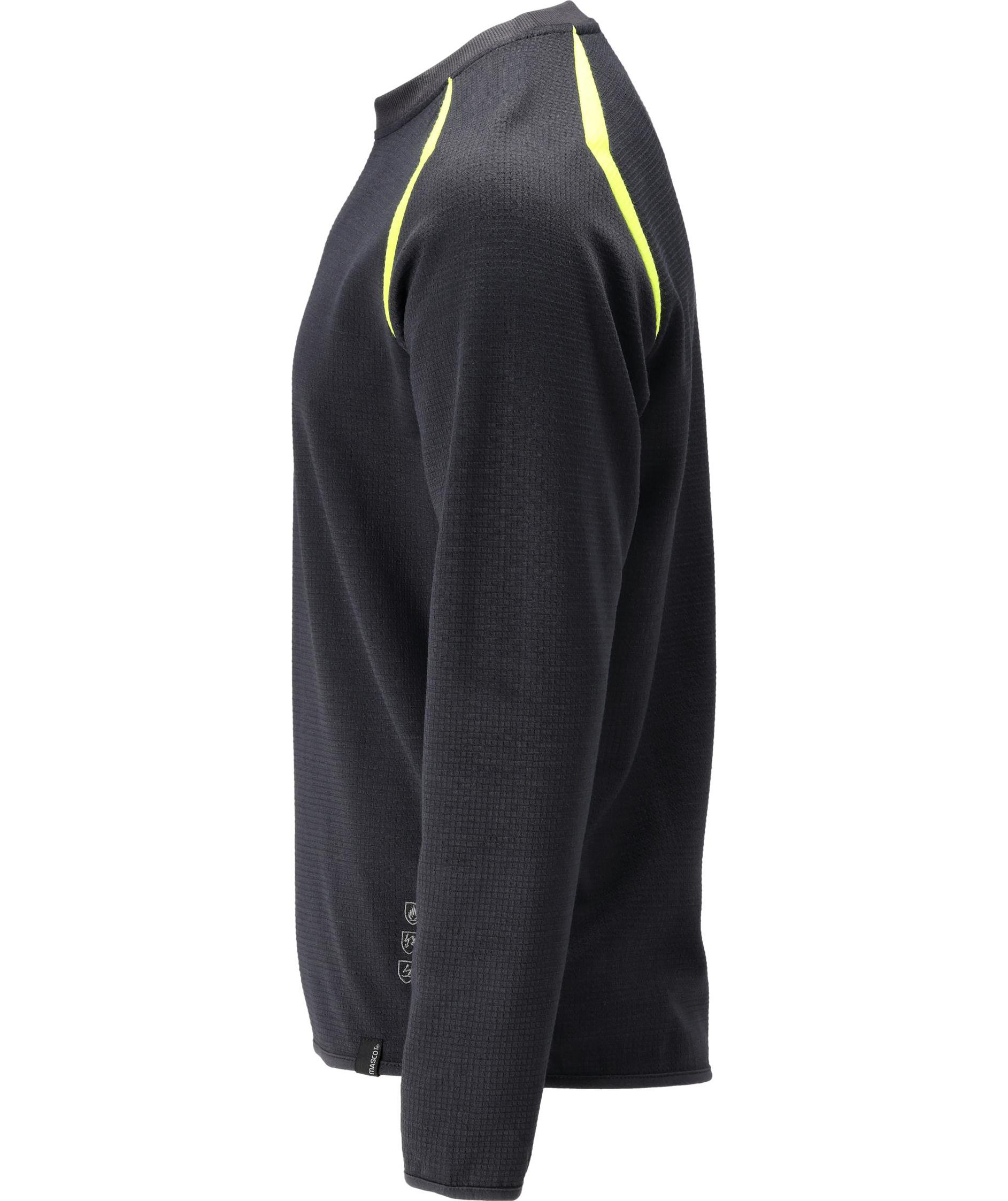 Mascot Accelerate Multisafe sweatshirt, M&oslash;rk Marine/Hi-Vis Gul, large image number 3