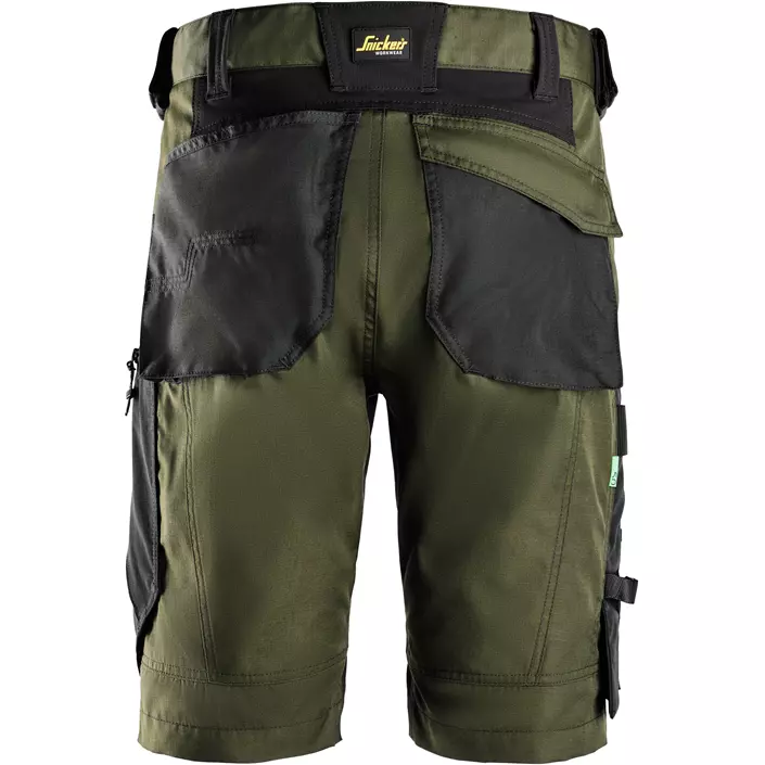 Snickers Flexiwork arbejdsshorts 6914, Khaki Green/Black, large image number 1