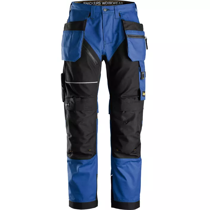 Snickers RuffWork Canvas+ craftsman trousers 6214, Blue/Black, large image number 0