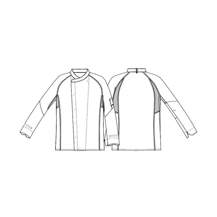 Kentaur chefs jacket, Grey, large image number 3