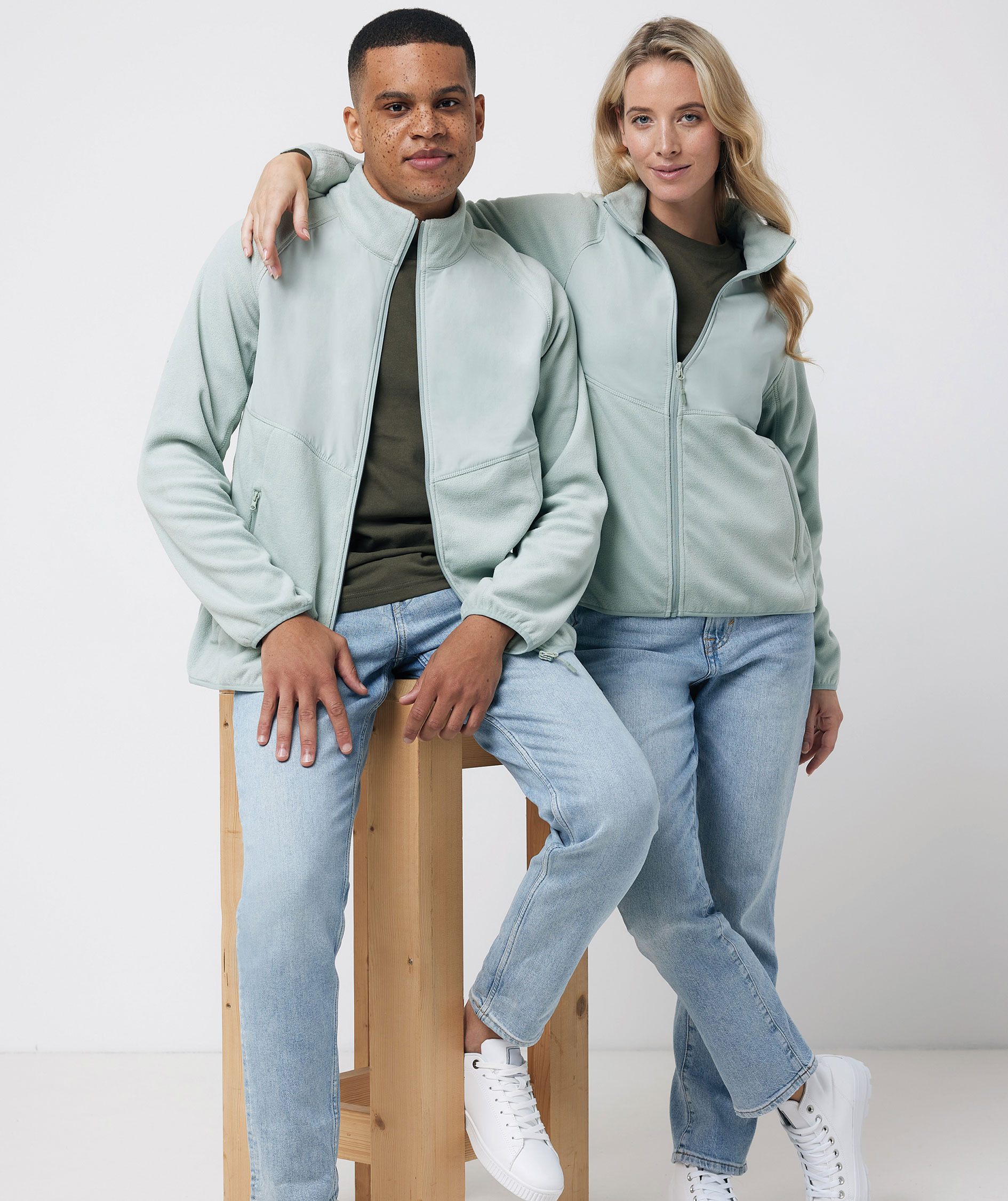 Iqoniq Talung fleecetr&ouml;ja, Iceberg Green, large image number 1