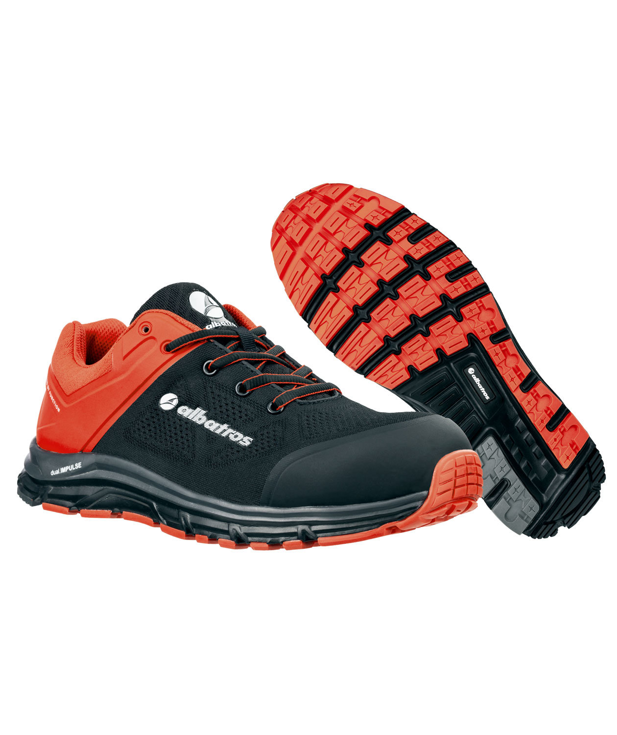 Albatros Impulse Lift Low safety shoes S1P, Red/Black, large image number 2