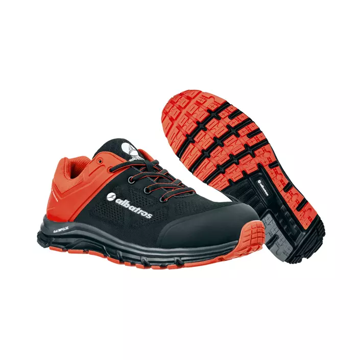 Albatros Impulse Lift Low safety shoes S1P, Red/Black, large image number 2