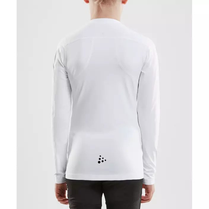 Craft Pro Control Compression långärmad T-shirt till barn, White, large image number 2