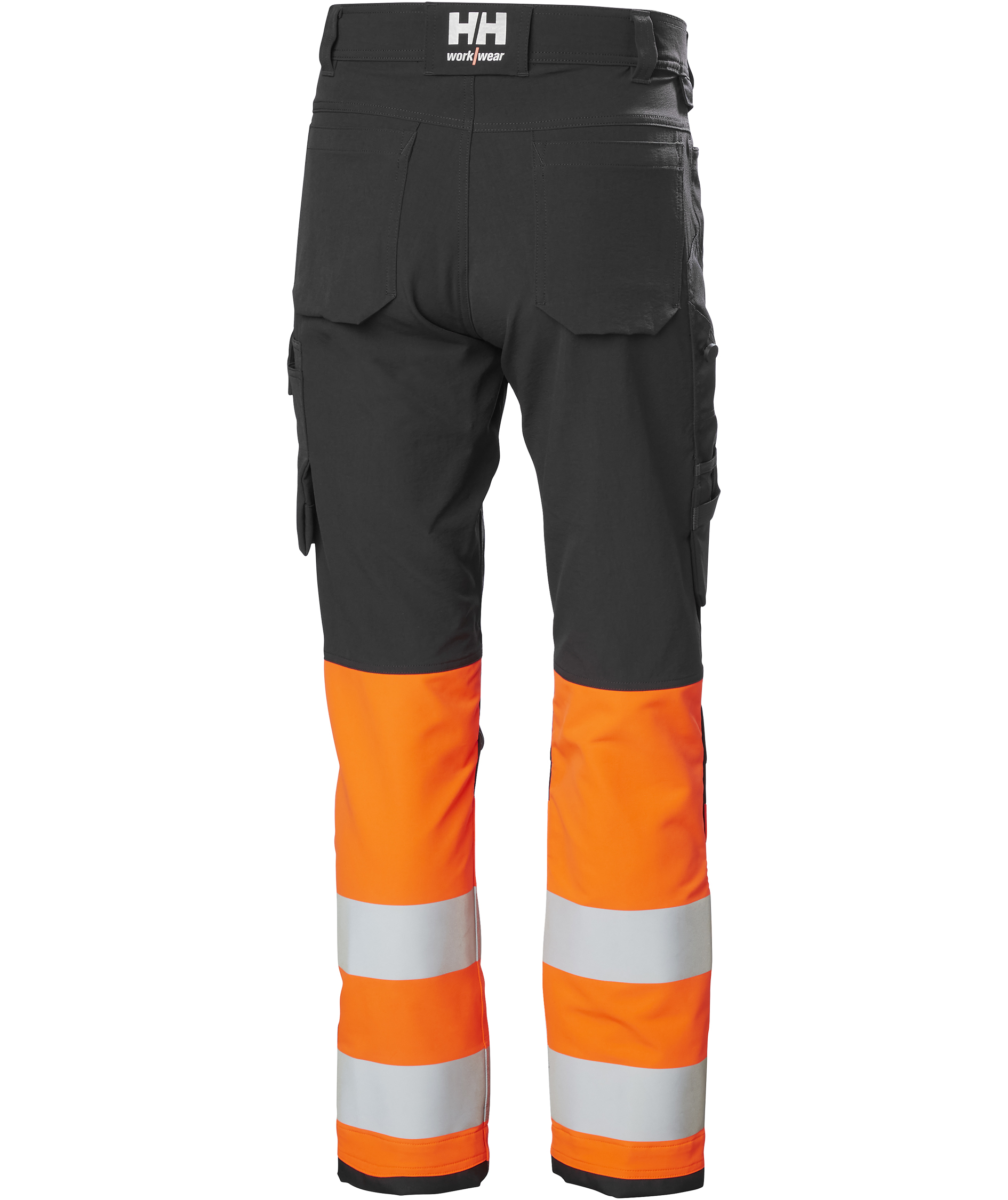 Helly Hansen Alna 4X Connect&trade; arbejdsbukser full stretch, Hi-vis Orange/Ebony, large image number 2