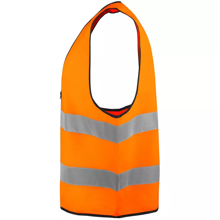 ProJob reflective safety vest 6709, Hi-Vis Orange/Black, Hi-Vis Orange/Black, large image number 2