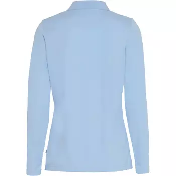 Pitch Stone Langärmliges Damen Poloshirt, Light blue