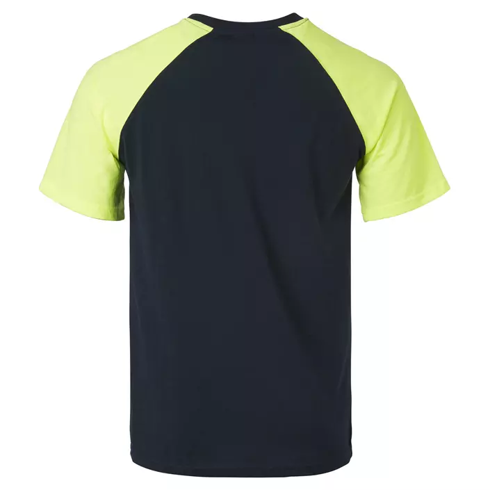 Top Swede T-skjorte 225, Navy/Hi-Vis gul, large image number 1
