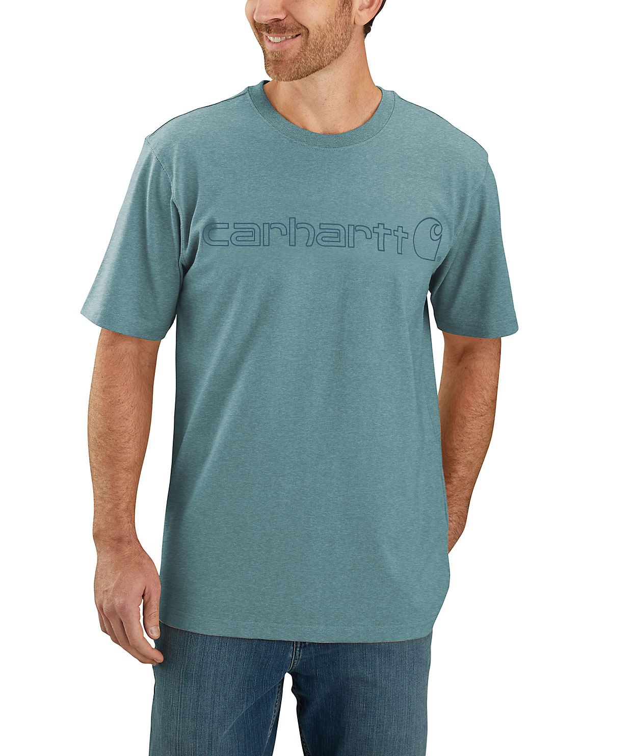 Carhartt Dearborn T-shirt, Summer Blue Heather, large image number 1