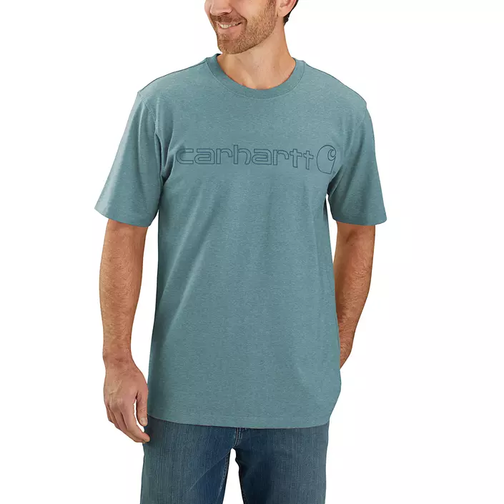 Carhartt Emea Core T-shirt, Summer Blue Heather, large image number 1