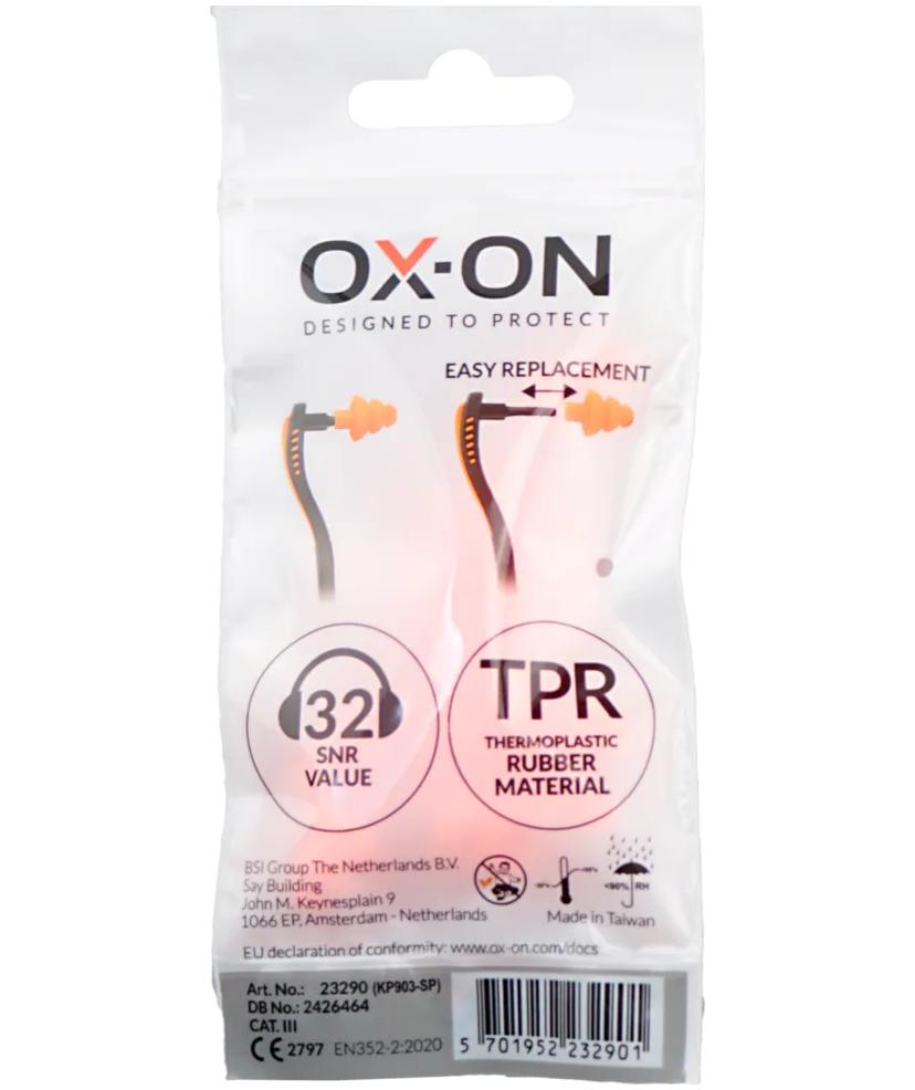 OX-ON supreme 5-pak &oslash;repropper til b&oslash;jleh&oslash;rev&aelig;rn, Orange, Orange, large image number 4