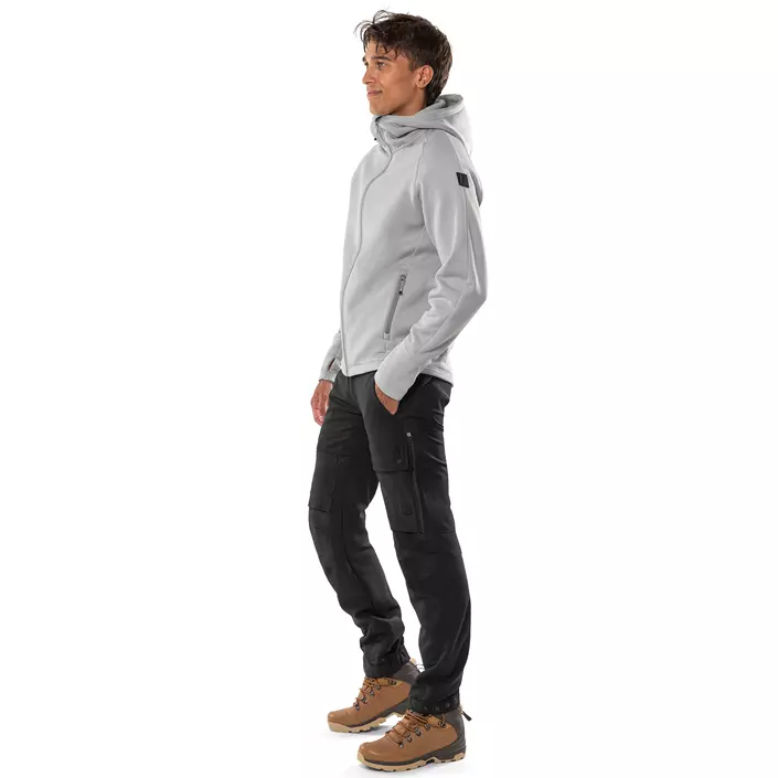 Fristads Cobalt Polartec® hoodie with zipper, Grey Melange, large image number 6