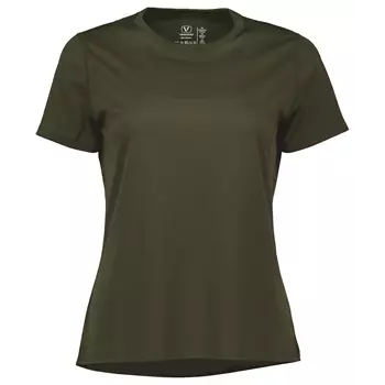 Vangàrd Damen Lauf-T-Shirt, Dark olive 