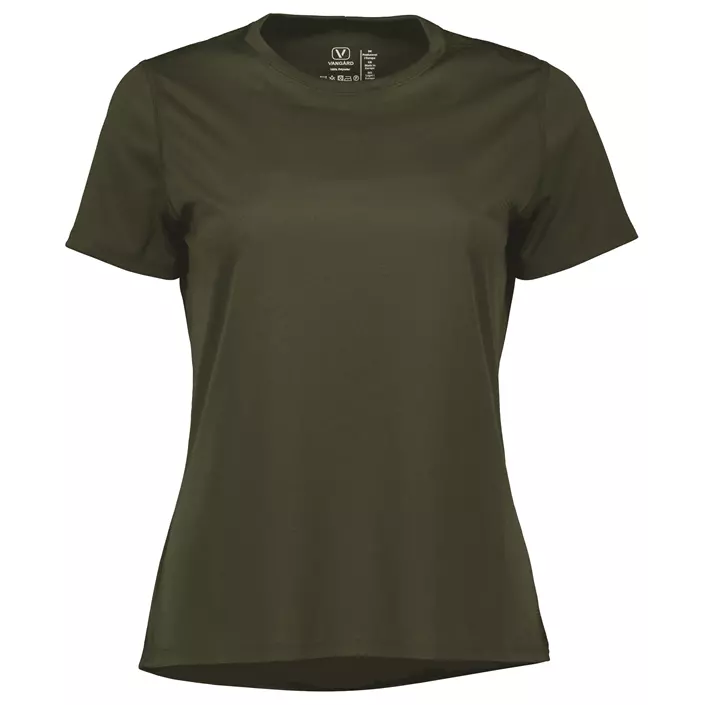 Vangàrd Damen Lauf-T-Shirt, Dark olive , large image number 0