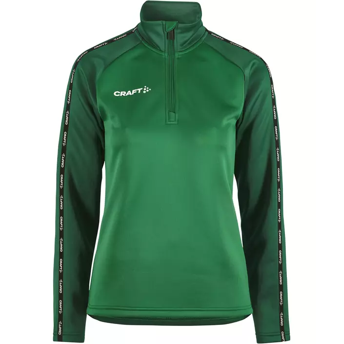 Craft Squad 2.0 women's halfzip training pullover, Team Green-Ivy, large image number 0