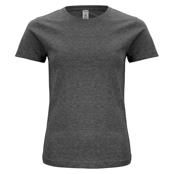Clique Classic dame T-skjorte, Anthracite melange, large image number 0