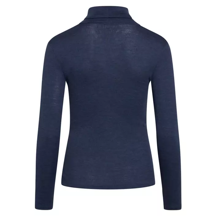 Claire Woman Alys women's knitted pullover with merino wool, Blue Melange, large image number 1