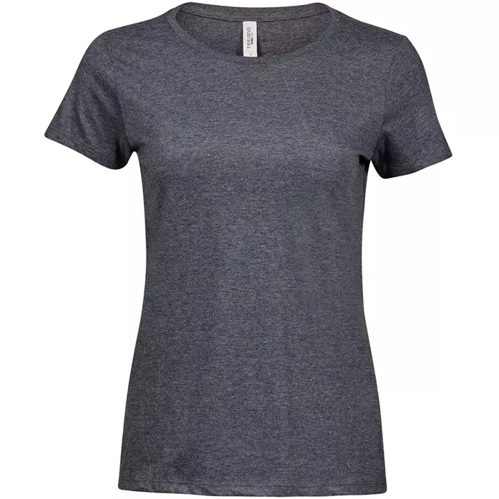 Tee Jays Urban Melange dame T-shirt, Sort melange, large image number 0