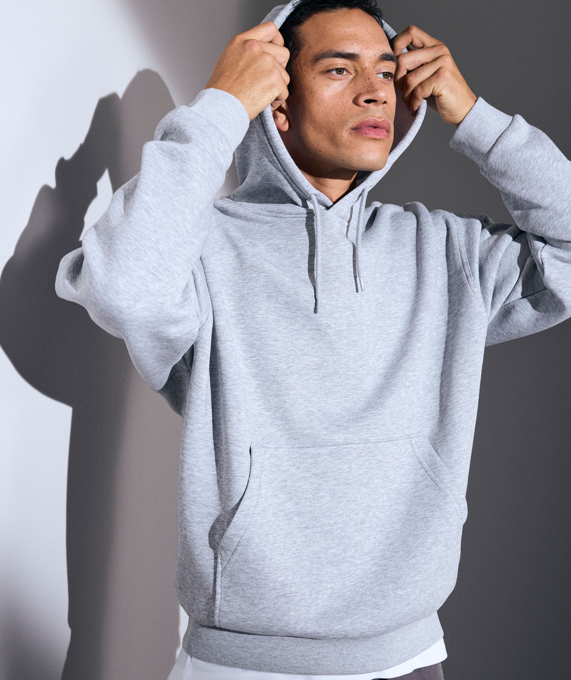 ID Hoodie, Gr&aring; melange