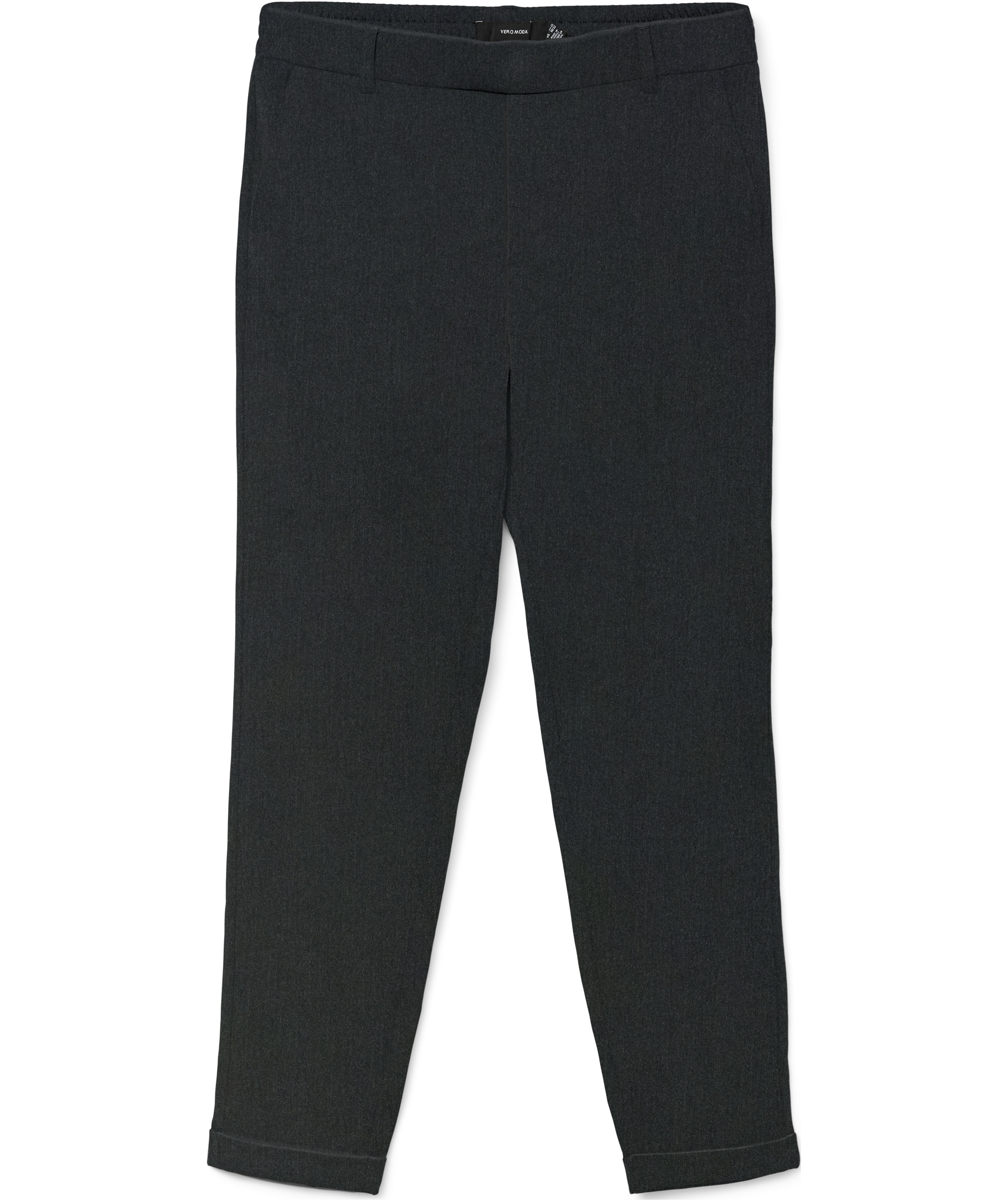 Vero Moda VMMAYA LOOSE SOLID damebukser, Dark Grey Melange, Dark Grey Melange, swatch