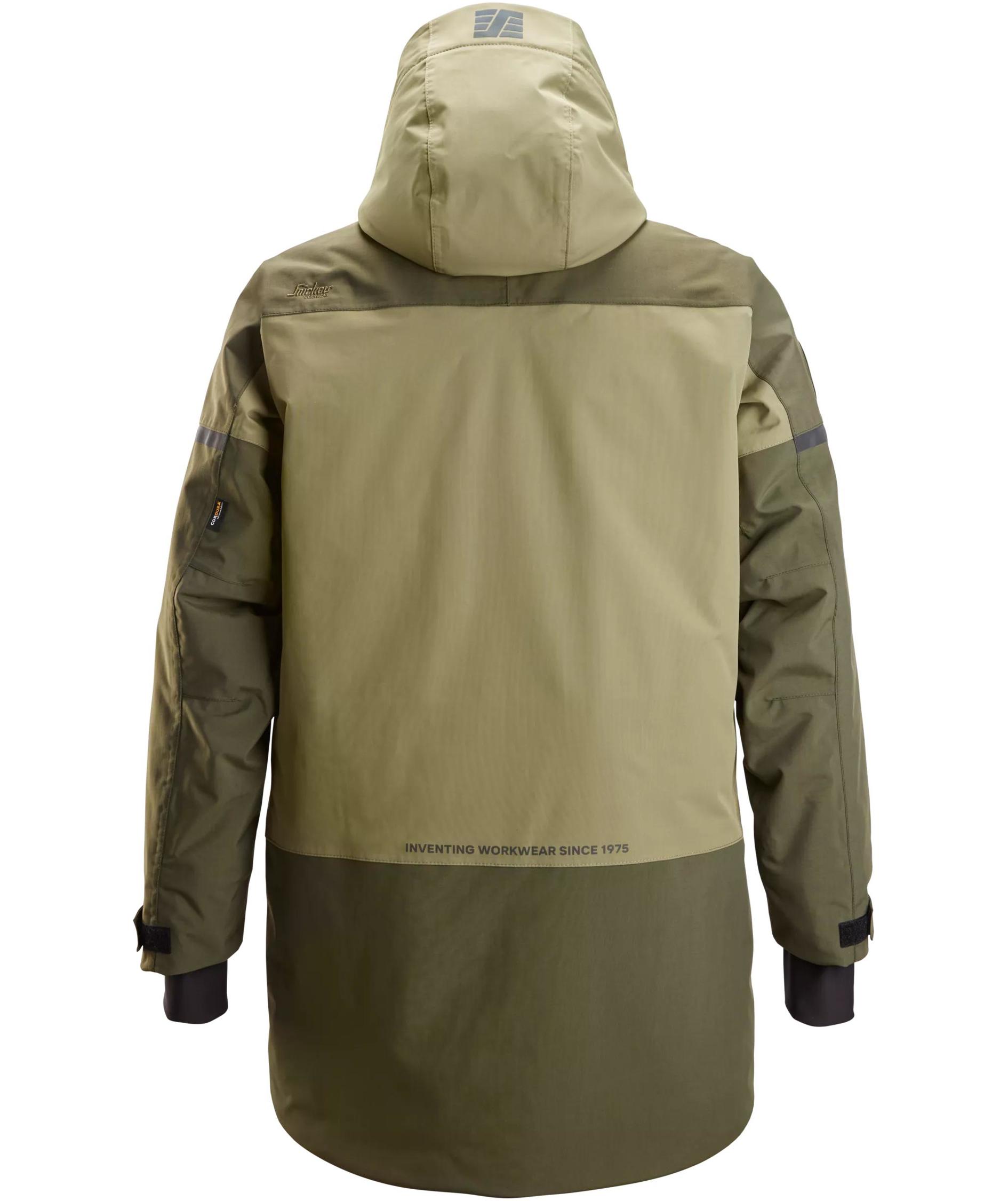 Snickers AllroundWork parkas 1801, Khaki Green/Dark Khaki Green, large image number 2
