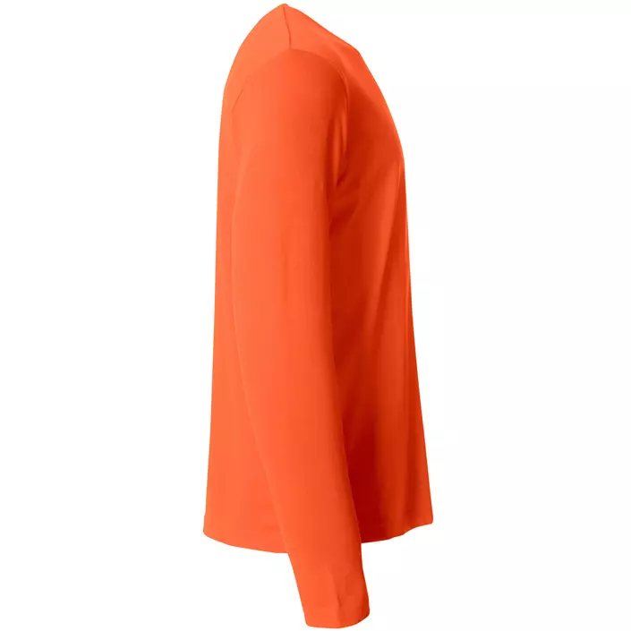 Clique Basic-T langermet T-skjorte, Blood orange, large image number 2