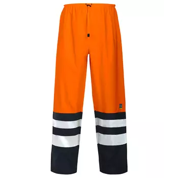 ProJob rain trousers 6504, Hi-vis orange/Grey