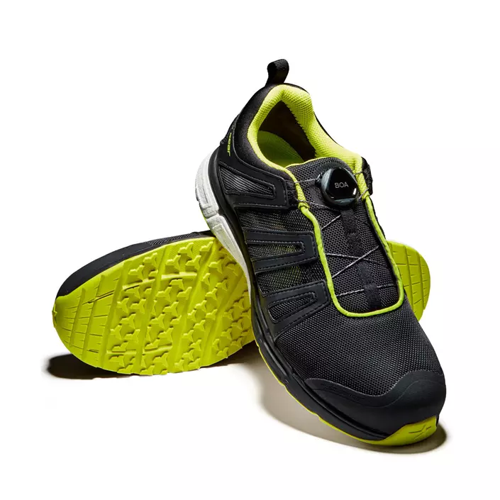 Solid Gear Vent Plasma safety shoes S1P, Black/Lime, large image number 5